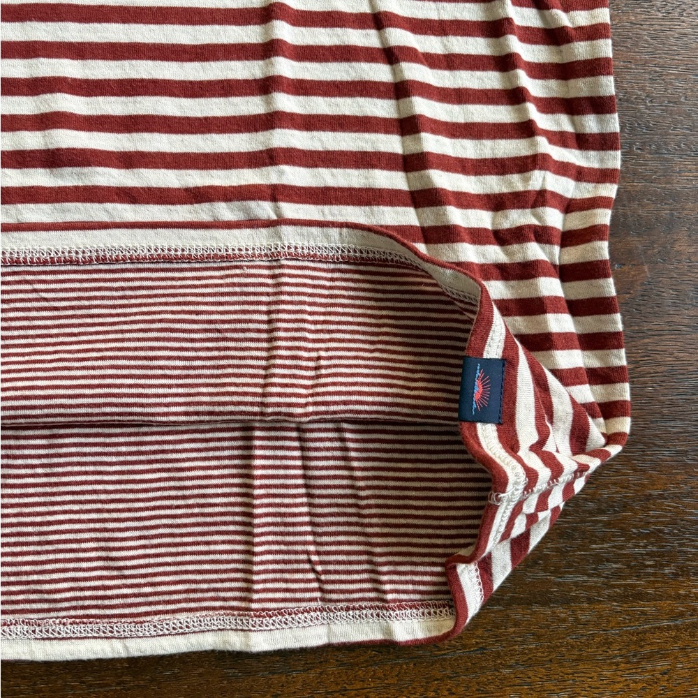 Faherty Cloud Long Sleeve Reversible Striped Tee … - image 6